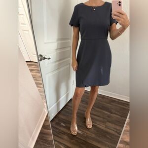 LOFT Classic Navy Mini Dress